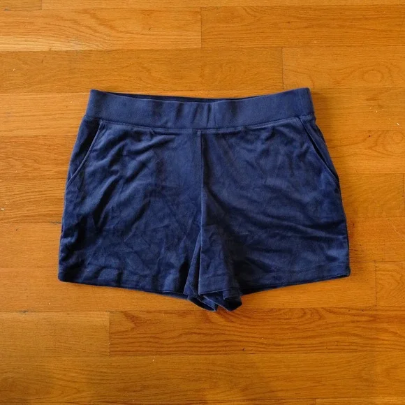 Juicy Couture Velour Tracksuit Set Womens Navy Blue Rhinestone Y2K Large - Picture 9 of 11